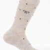 Polka Dot Cotton Stretch Dress Socks with Bow