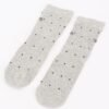 Polka Dot Cotton Stretch Dress Socks with Bow