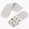 Polka Dot Cotton Stretch Dress Socks with Bow