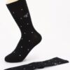 Polka Dot Cotton Stretch Dress Socks with Bow