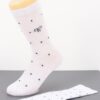 Polka Dot Cotton Stretch Dress Socks with Bow