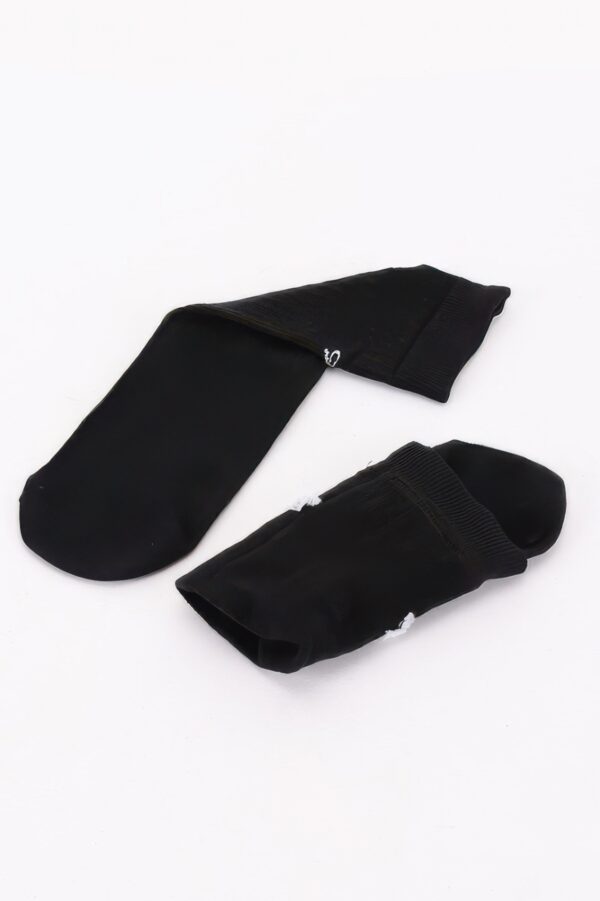 Cotton Stretch Socks with Bow Embroidery for Dress Shoes