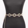 Chain Belt with Circular Cut-Out Accents