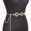 Chain Belt with Circular Cut-Out Accents