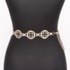 Chain Belt with Circular Cut-Out Accents