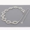 Chain Belt with Circular Cut-Out Accents