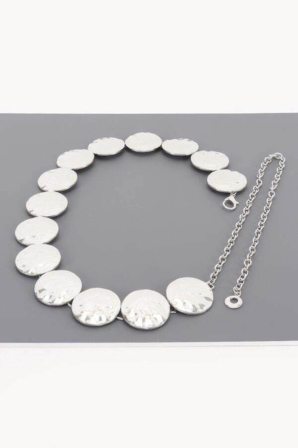 Vintage Chain Belt with Textured Disc Links
