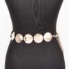 Vintage Chain Belt with Textured Disc Links