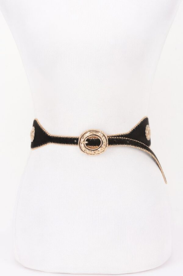 Scalloped Edge Concho Belt – Western-Inspired