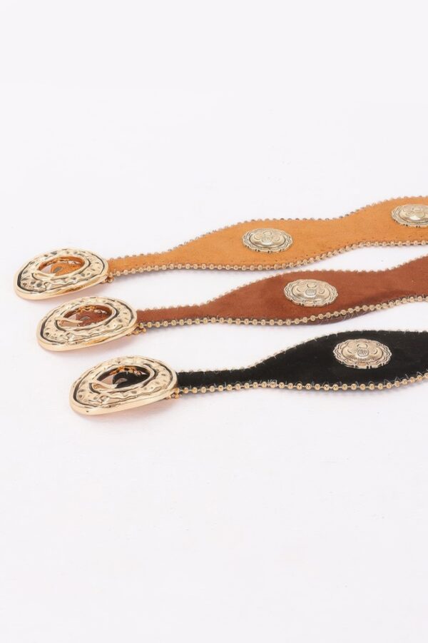 Scalloped Edge Concho Belt – Western-Inspired