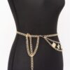 Layered Seashell & Starfish Chain Belt – Beach Accessory