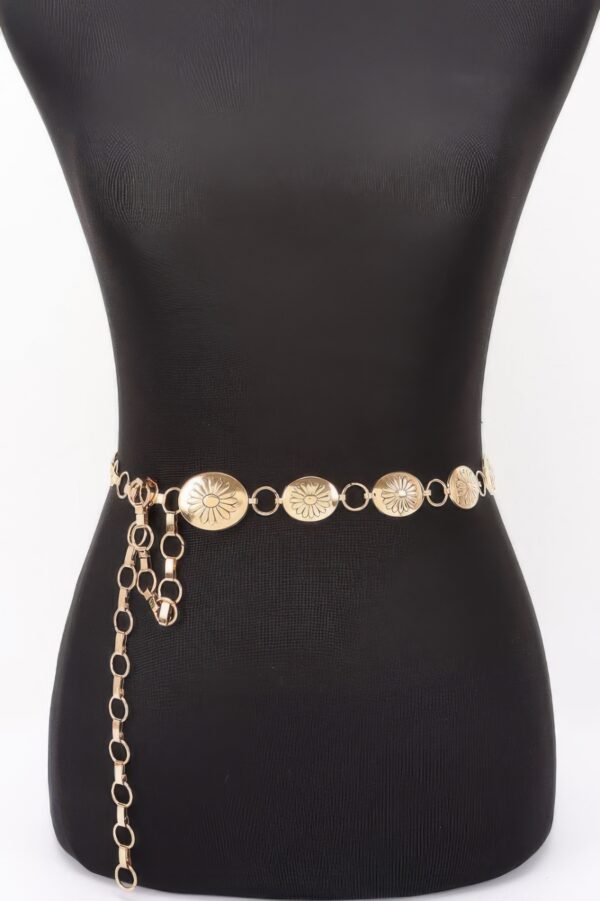 Floral Disc Chain Belt – Ornate Iron Discs