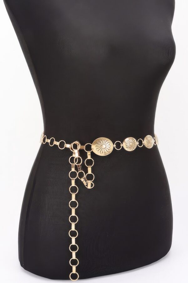 Floral Disc Chain Belt – Ornate Iron Discs