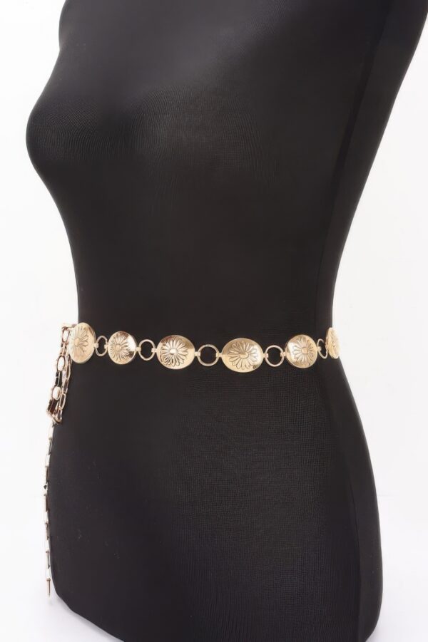 Floral Disc Chain Belt – Ornate Iron Discs