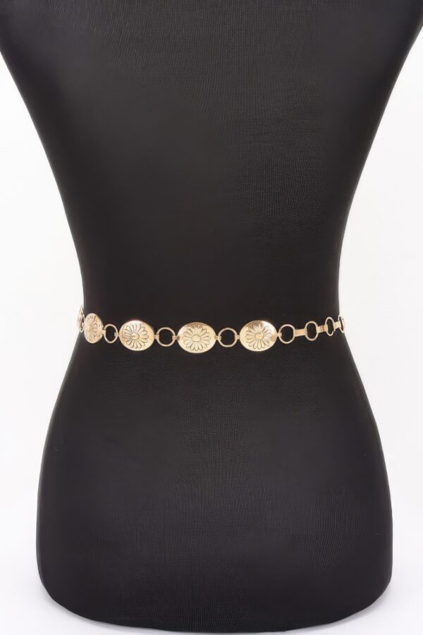 Floral Disc Chain Belt – Ornate Iron Discs