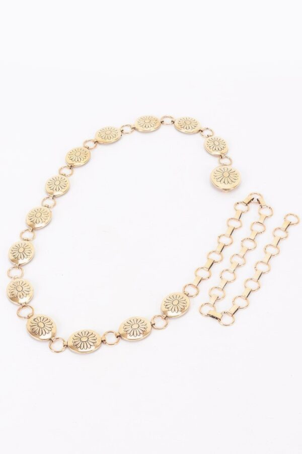 Floral Disc Chain Belt – Ornate Iron Discs