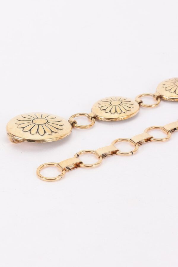 Floral Disc Chain Belt – Ornate Iron Discs