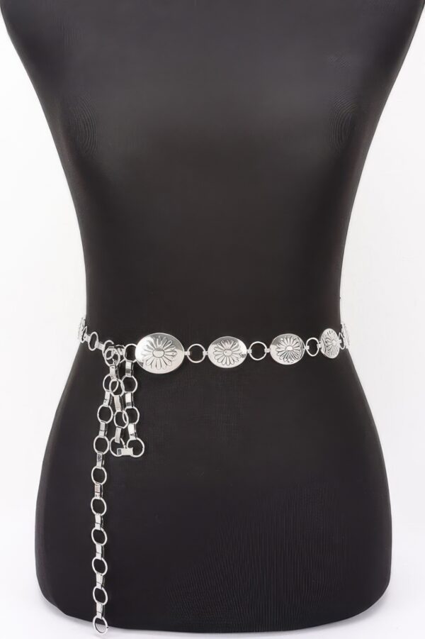 Floral Disc Chain Belt – Ornate Iron Discs