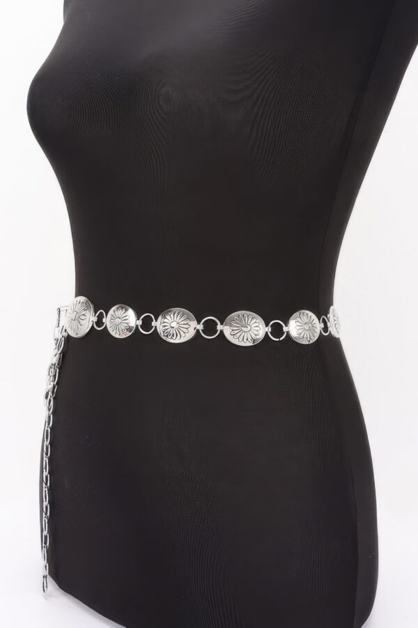 Floral Disc Chain Belt – Ornate Iron Discs