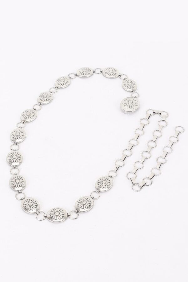 Floral Disc Chain Belt – Ornate Iron Discs