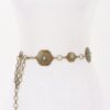 Vintage Metal Chain Belt – Ornate Decorative Plate