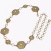 Vintage Metal Chain Belt – Ornate Decorative Plate