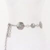 Vintage Metal Chain Belt – Ornate Decorative Plate