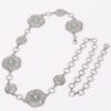 Vintage Metal Chain Belt – Ornate Decorative Plate