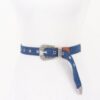 Denim Belt with Multi-Metal Buckle – 1.15″ Wide