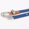 Denim Belt with Multi-Metal Buckle – 1.15″ Wide