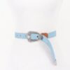 Denim Belt with Multi-Metal Buckle – 1.15″ Wide