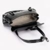 Vegan Leather Studded Shoulder Bag – Buckle Accent