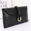 Vegan Leather Envelope Clutch – Braided Knot & Gold Accent