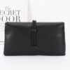 Vegan Leather Envelope Clutch – Braided Knot & Gold Accent