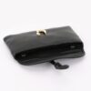 Vegan Leather Envelope Clutch – Braided Knot & Gold Accent