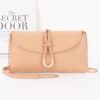 Vegan Leather Envelope Clutch – Braided Knot & Gold Accent