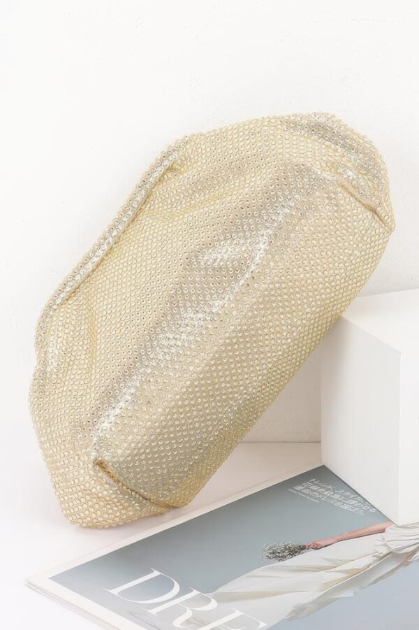 Rhinestone Hot Fix Party Clutch – Removable Chain