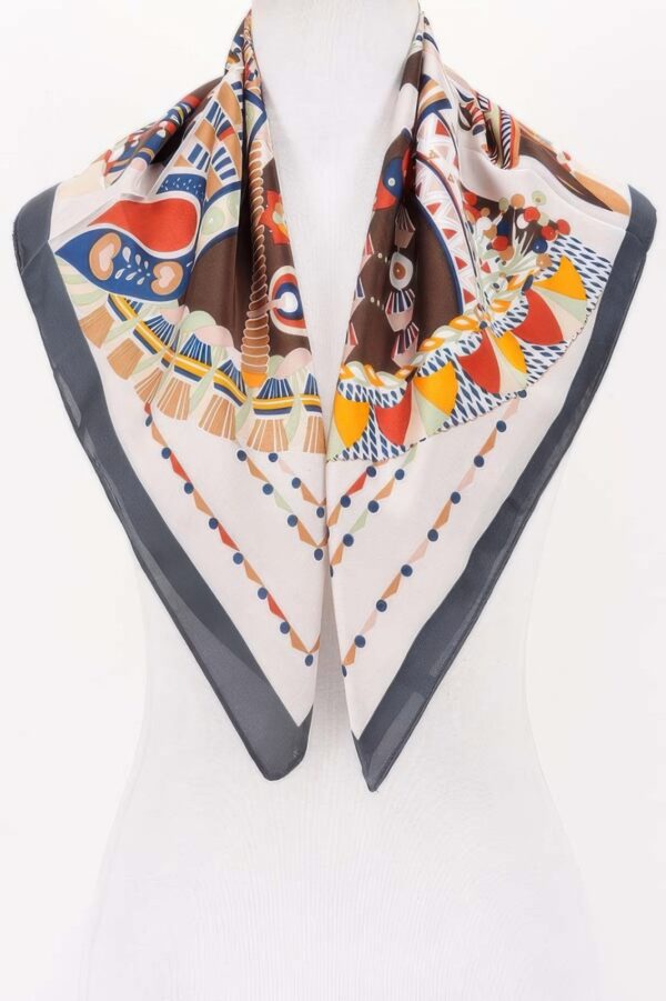 Artistic Geometric Multi-Print Bandana – Lightweight