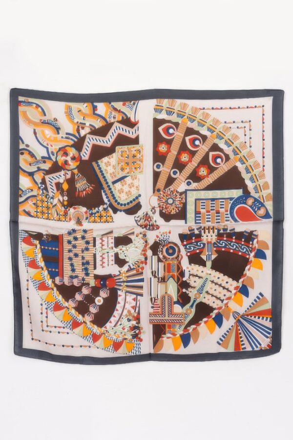Artistic Geometric Multi-Print Bandana – Lightweight