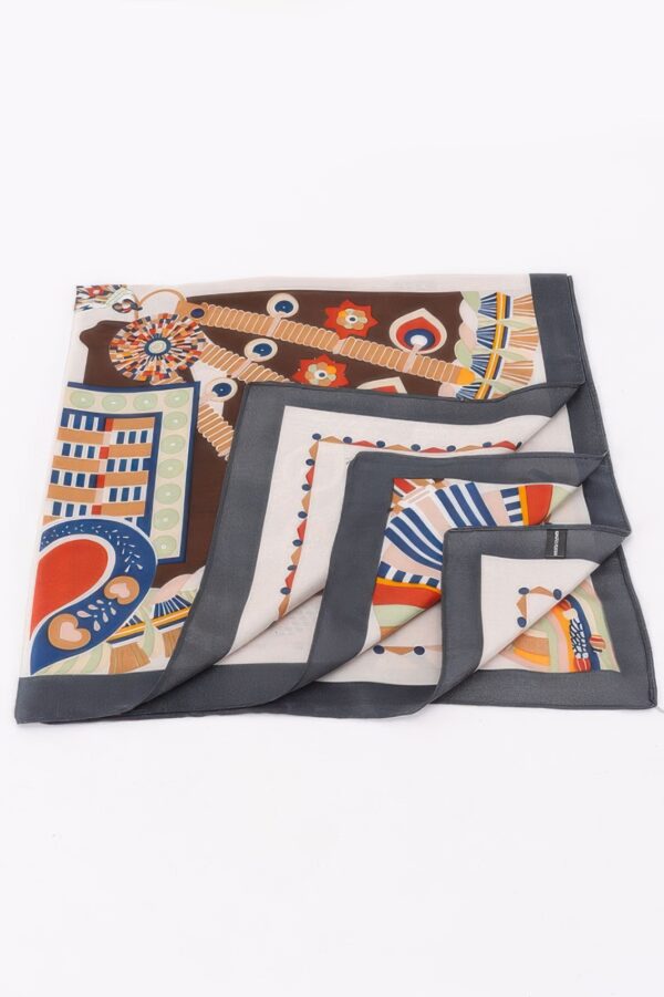 Artistic Geometric Multi-Print Bandana – Lightweight