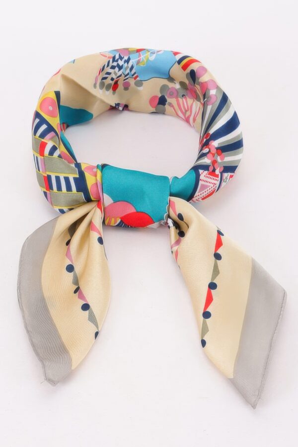 Artistic Geometric Multi-Print Bandana – Lightweight