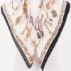Multi Print Bandana Scarf – Ornate Motif Accent