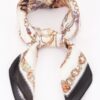 Multi Print Bandana Scarf – Ornate Motif Accent