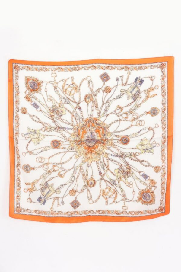 Multi Print Bandana Scarf – Ornate Motif Accent