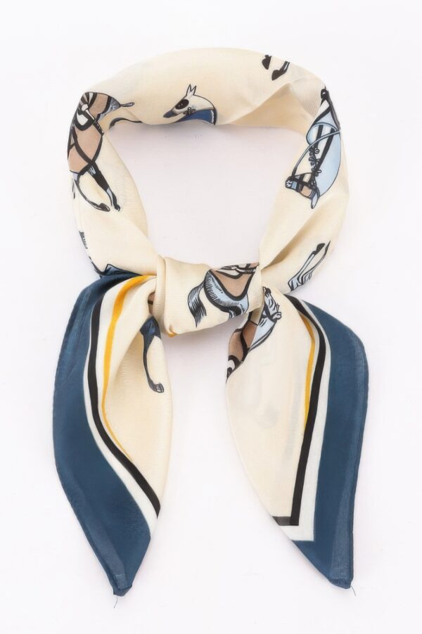 Multi Print Bandana with Equestrian Motifs