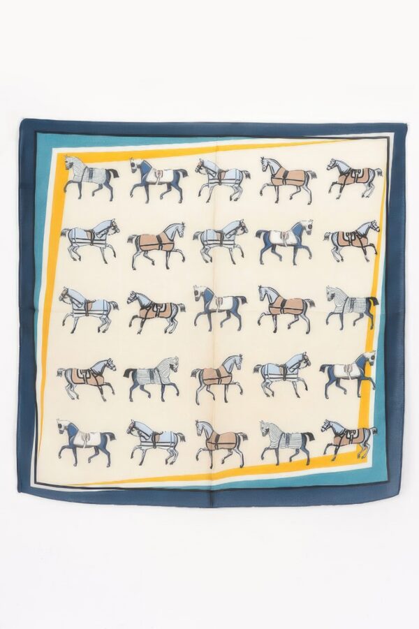 Multi Print Bandana with Equestrian Motifs