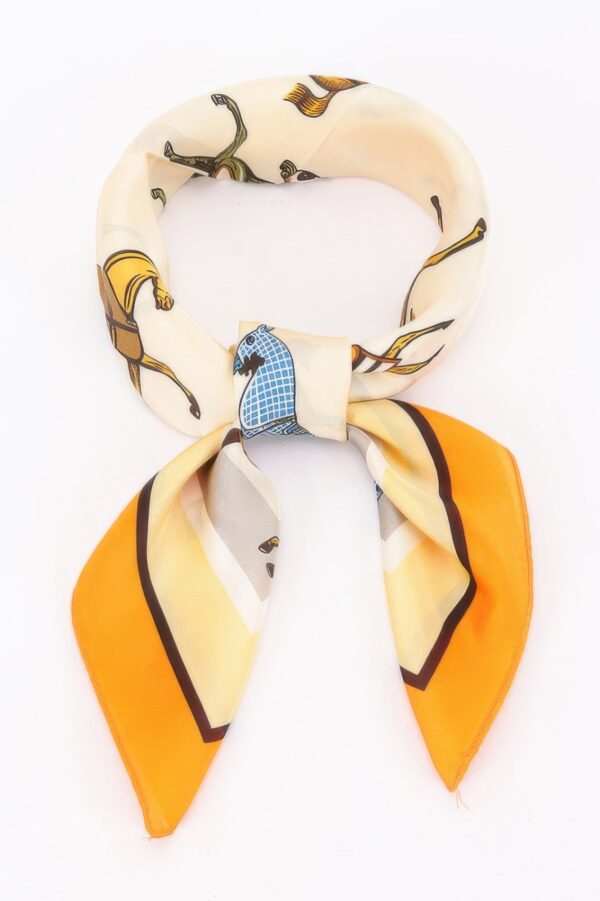 Multi Print Bandana with Equestrian Motifs