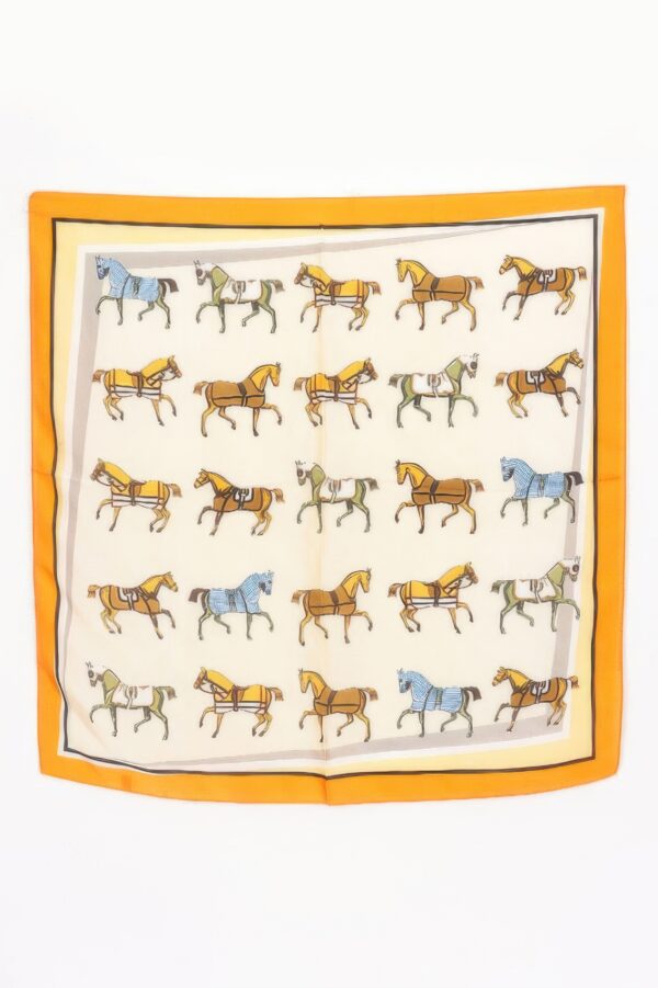 Multi Print Bandana with Equestrian Motifs