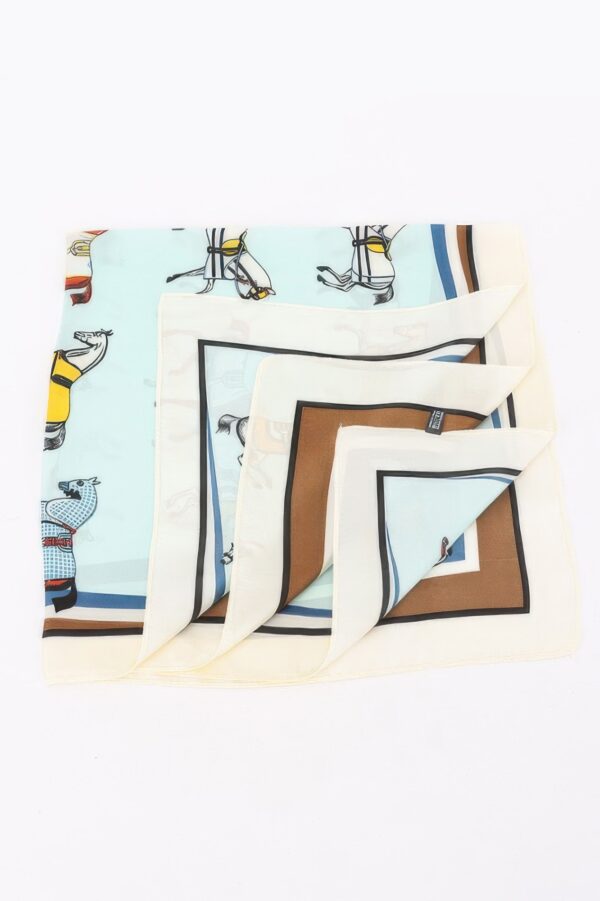 Multi Print Bandana with Equestrian Motifs