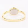 Oval Crystal Cuff Watch – Sparkling Oval Dial
